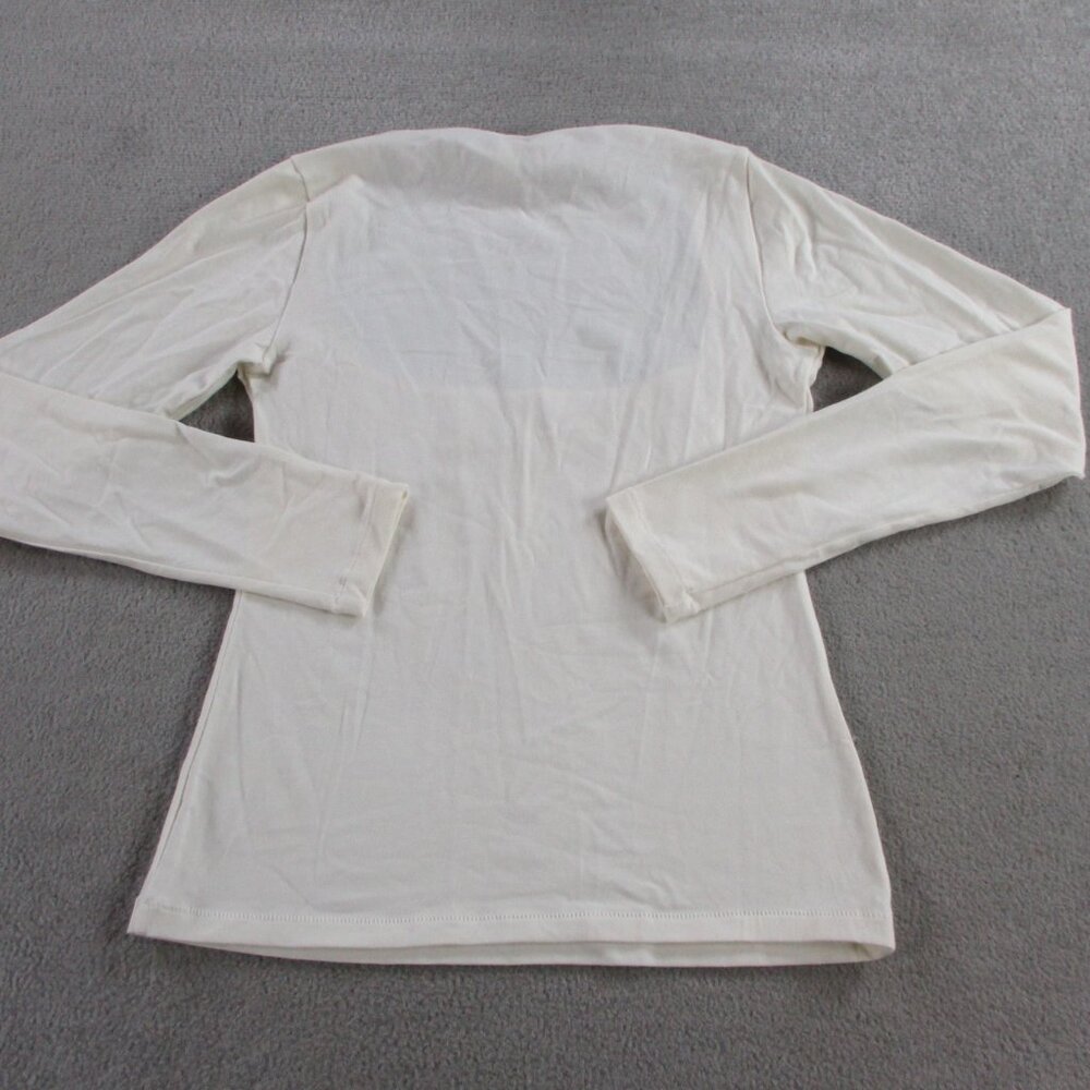 SKIMS Cotton Jersey Long Sleeve Scoop Neck T Shirt Womens Medium Marble Top NWT - Picture 3 of 9